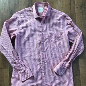 Billy Reid Long-Sleeve Striped Button Down Shirt L